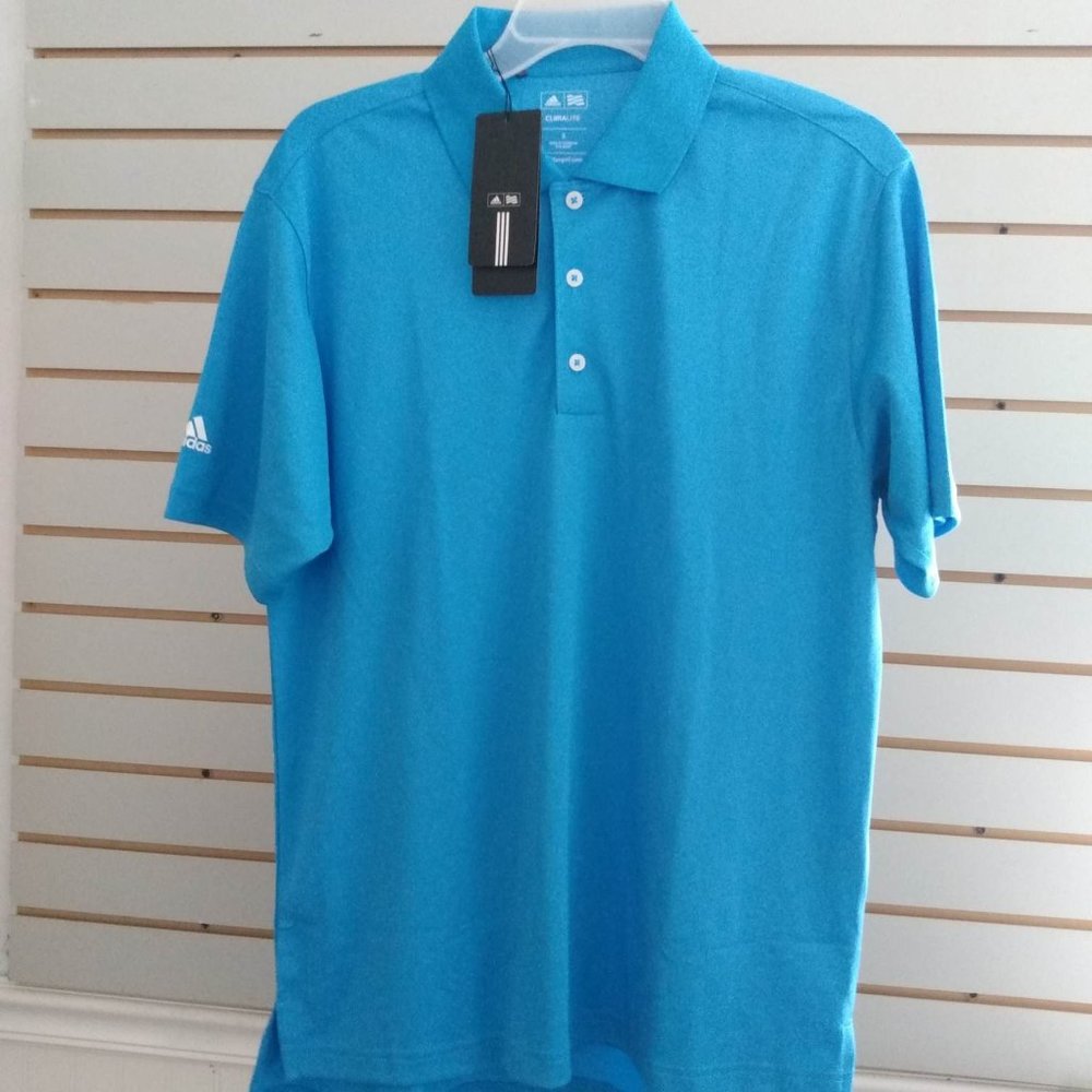 NEW adidas Coast Blue men's small polo